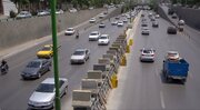 پیشرفت ۸۵ درصدی اجرای حفاظ بتنی رفیوژ میانی بزرگراه شهید خرازی/ افزایش ایمنی محور غربی شهر