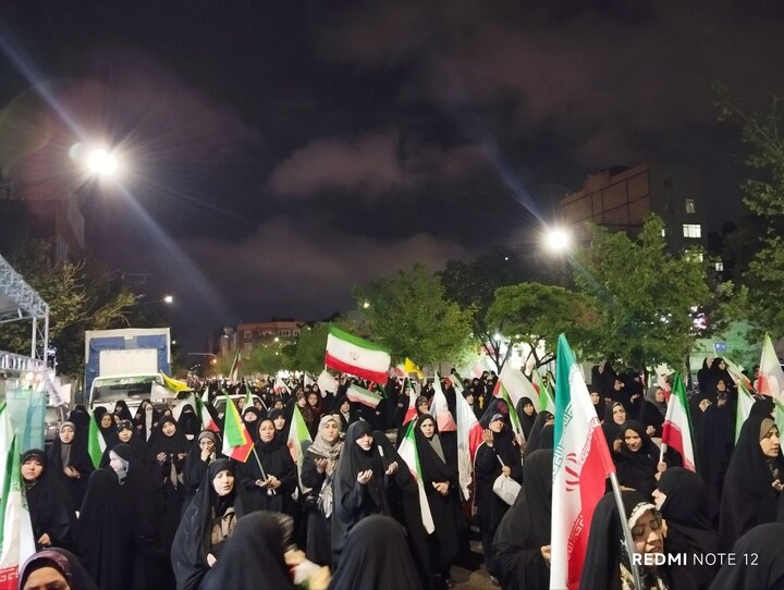 شصت و نهمین شب راهپیمایی قوچانی ها در حمایت از میهن