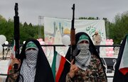 نمایش اقتدار دختران حماسه ساز مشهدی