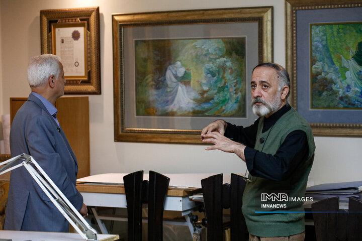 دیدار شهردار اصفهان با استاد «مجید صادق‌زاده»