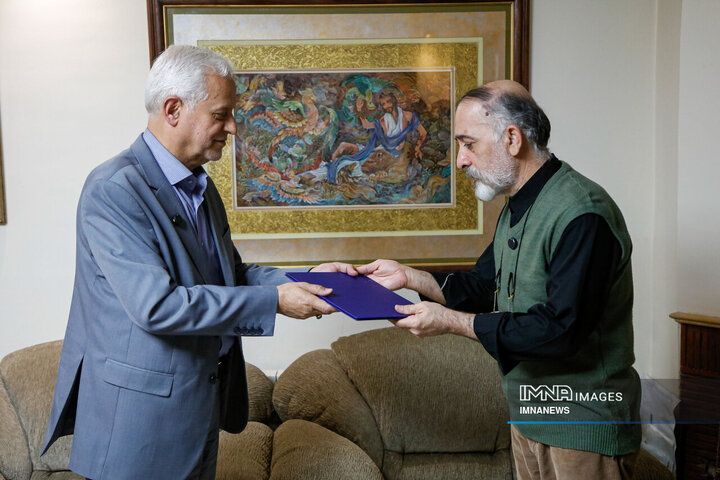 دیدار شهردار اصفهان با استاد «مجید صادق‌زاده»