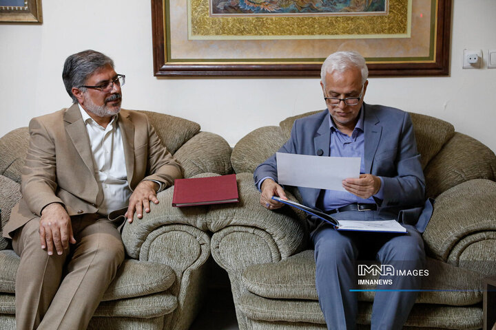 دیدار شهردار اصفهان با استاد «مجید صادق‌زاده»