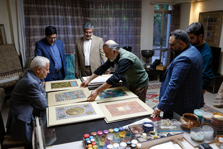 دیدار شهردار اصفهان با استاد «مجید صادق‌زاده»