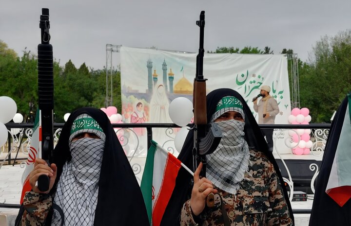 نمایش اقتدار دختران حماسه ساز مشهدی