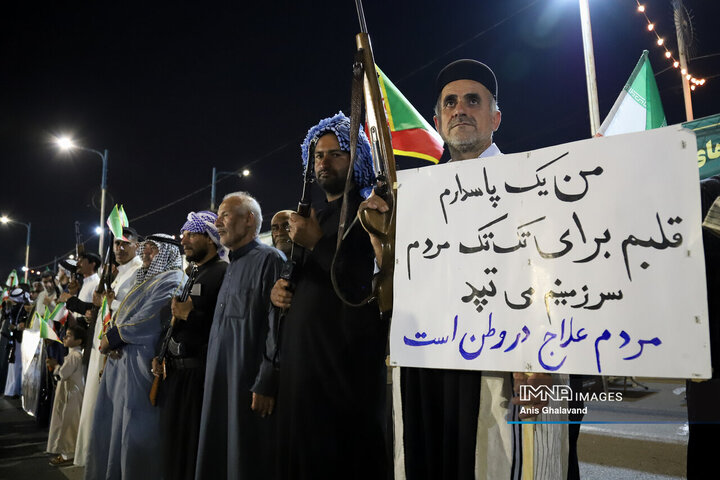 پنجاه‌ونهمین شب حماسه حضور اهوازی ها در شب میلاد امام رضا (ع)