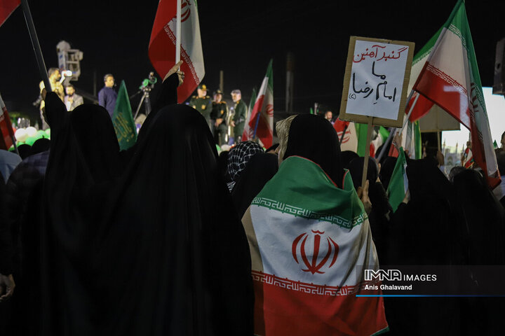 پنجاه‌ونهمین شب حماسه حضور اهوازی ها در شب میلاد امام رضا (ع)