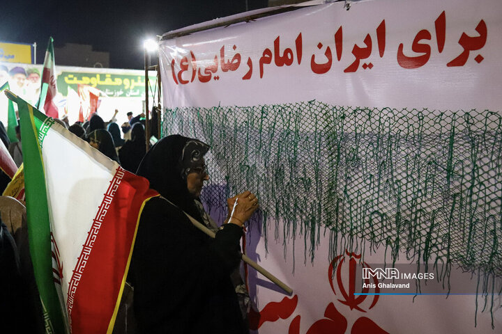 پنجاه‌ونهمین شب حماسه حضور اهوازی ها در شب میلاد امام رضا (ع)