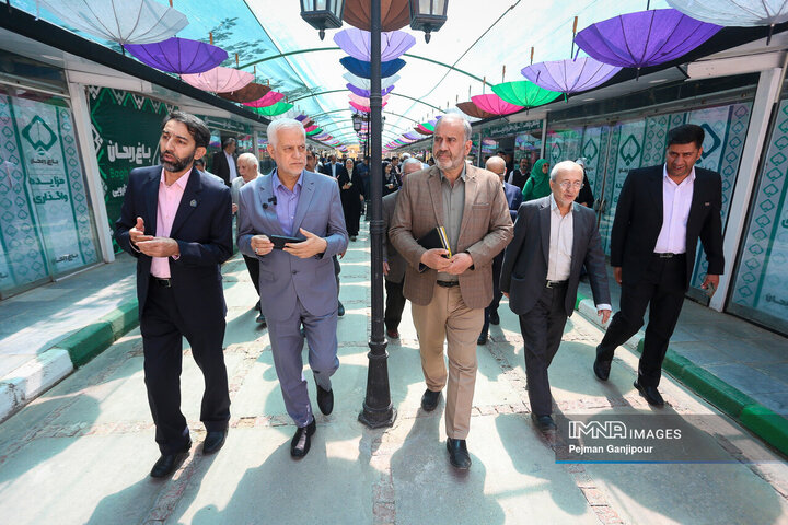 آیین بهره‌برداری از پروژه‌های جدید سازمان ساماندهی مشاغل شهری شهرداری اصفهان