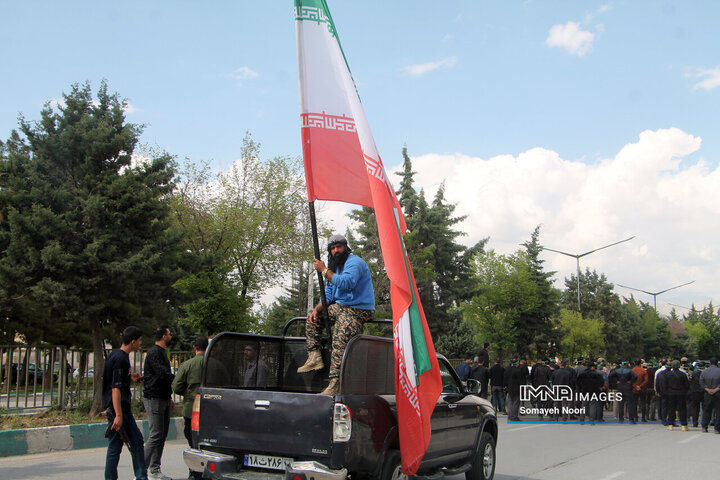 رزمایش جانفدای کرمانشاهیان ایران امام رضایی