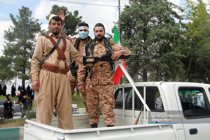 رزمایش جانفدای کرمانشاهیان ایران امام رضایی