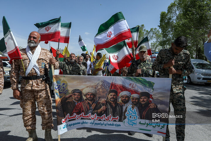 رزمایش سراسری «اقتدار عظیم جان‌فدا برای ایران امام‌رضایی» در اراک