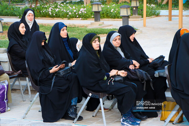 آیین افتتاح کانون خادمیاران رضوی مجموعه فرهنگی تخت فولاد