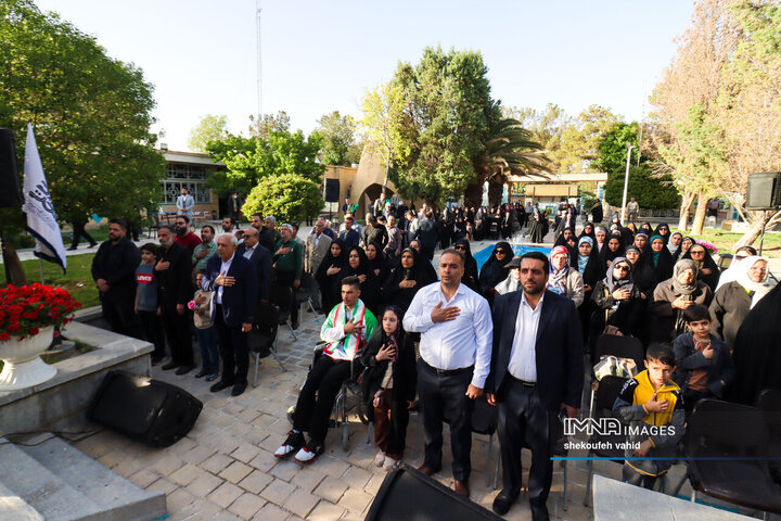 آیین افتتاح کانون خادمیاران رضوی مجموعه فرهنگی تخت فولاد