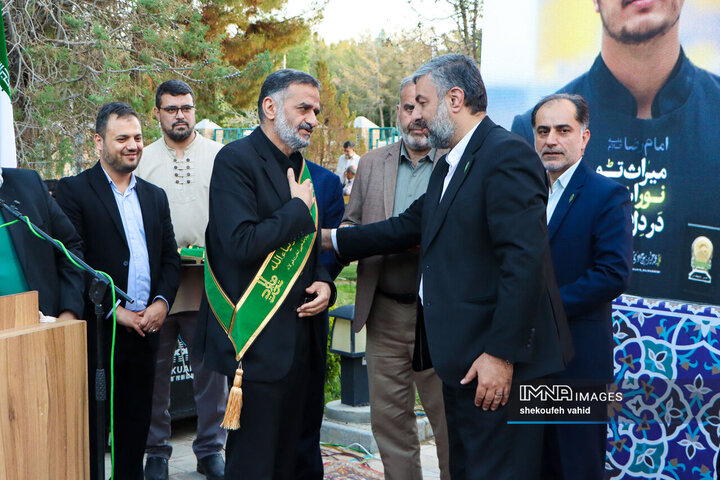 آیین افتتاح کانون خادمیاران رضوی مجموعه فرهنگی تخت فولاد