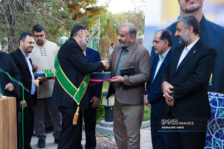 آیین افتتاح کانون خادمیاران رضوی مجموعه فرهنگی تخت فولاد