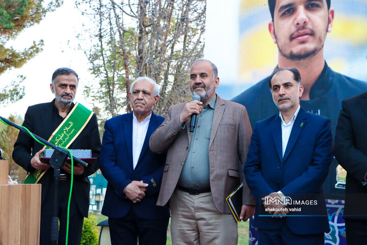 آیین افتتاح کانون خادمیاران رضوی مجموعه فرهنگی تخت فولاد