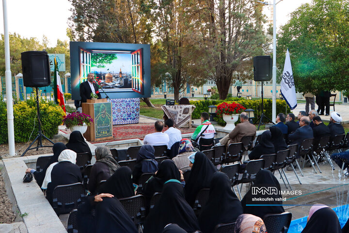 آیین افتتاح کانون خادمیاران رضوی مجموعه فرهنگی تخت فولاد