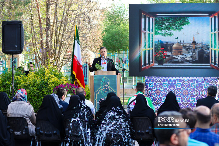 آیین افتتاح کانون خادمیاران رضوی مجموعه فرهنگی تخت فولاد