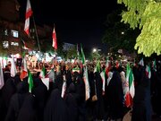 خروش مردم مشهد برای شصت و سومین شب پیاپی در حمایت از میهن