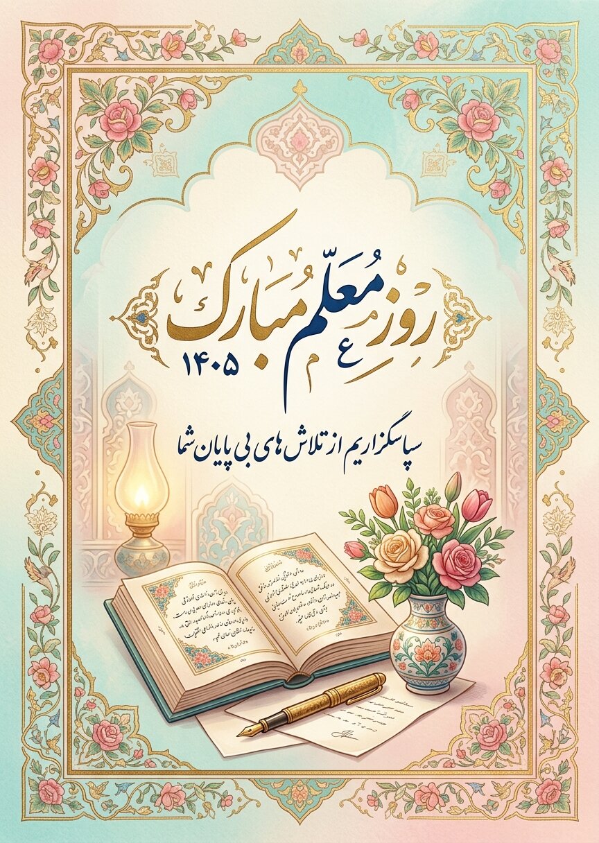 کارت پستال روز معلم