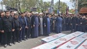 تشییع باشکوه شهدای تخریب در زنجان