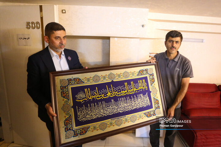 دیدار عتبه امام علی(ع) با آسیب‌دیدگان جنگ رمضان