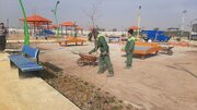 عملیات خاک‌برداری و لوله‌کشی در فاز دوم پردیس خانواده‌محور انتظار + فیلم