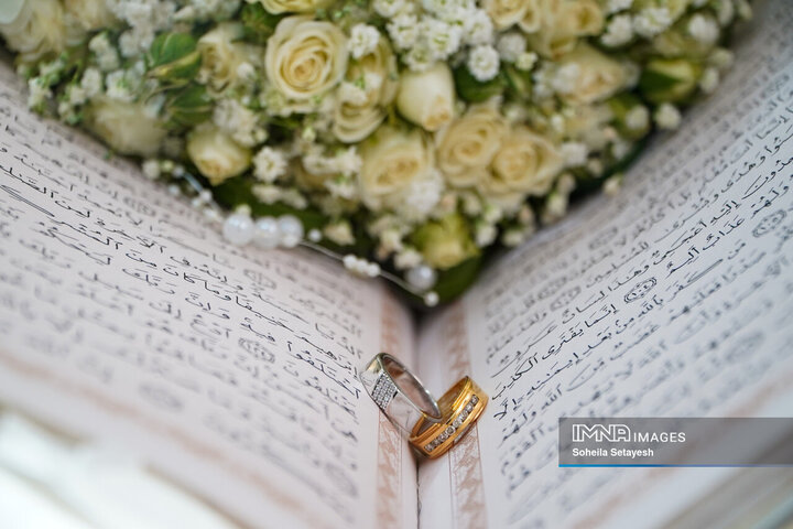 پیوند آسمانی ۳۲ زوج جوان در حرم شاهچراغ