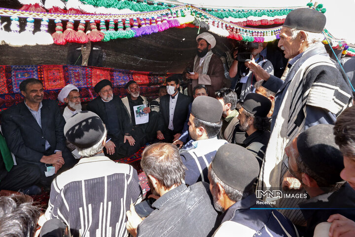حضور در جمع عشایر منطقه بازفت