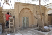 مرمت سقف‌های تکیه تاریخی میر تکمیل شد
