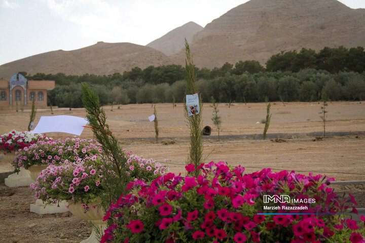 کاشت نهال امید به یاد رهبر شهید و شهدای جنگ رمضان