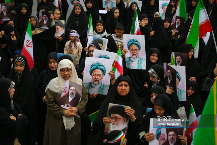 اجتماع بانوان اصفهانی در دومین سالگرد شهادت آیت‌الله رئیسی