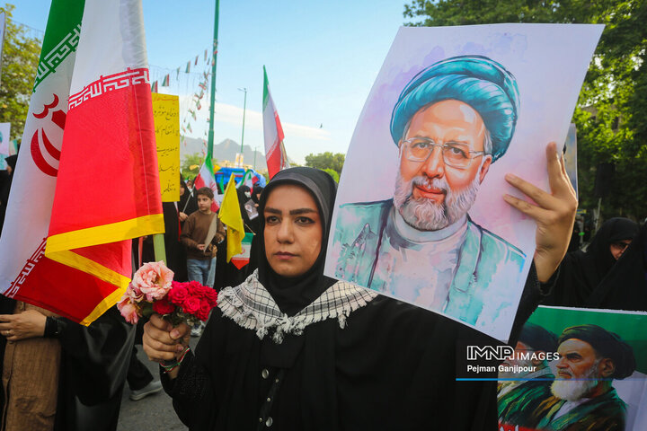 اجتماع بانوان اصفهانی در دومین سالگرد شهادت آیت‌الله رئیسی