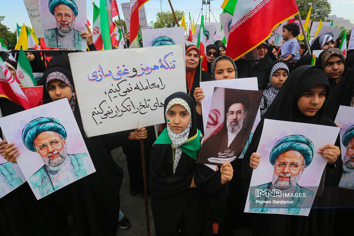 اجتماع بانوان اصفهانی در دومین سالگرد شهادت آیت‌الله رئیسی