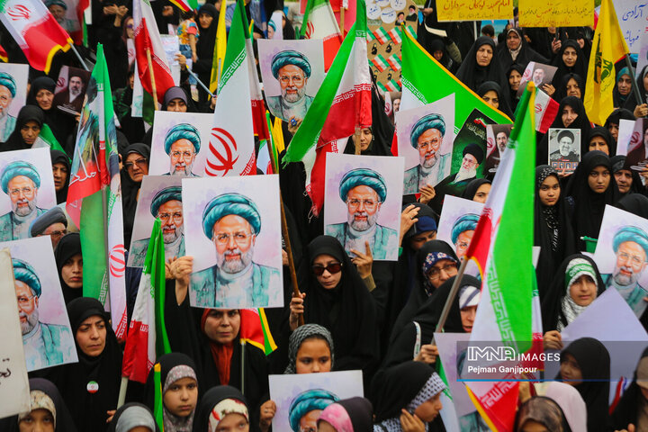 اجتماع بانوان اصفهانی در دومین سالگرد شهادت آیت‌الله رئیسی