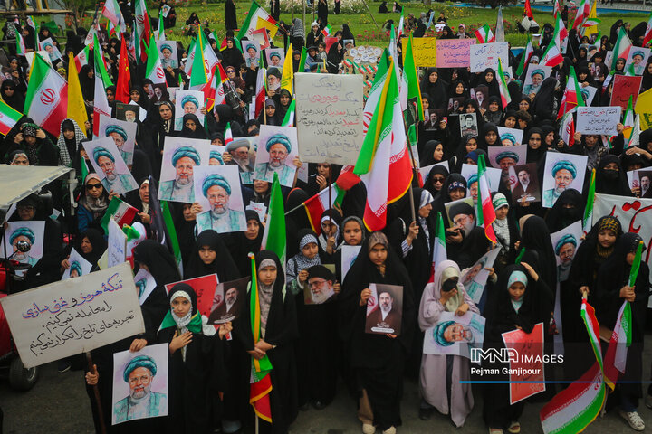اجتماع بانوان اصفهانی در دومین سالگرد شهادت آیت‌الله رئیسی
