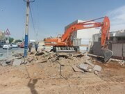 عملیات عمرانی احداث باند کندروی ضلع شمالی خیابان شهید عباسپور در منطقه ۱۳ اصفهان