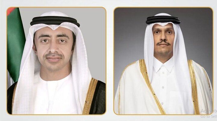 گفت‌وگوی وزرای خارجه امارات و قطر درباره حمایت از کاهش تنش در منطقه