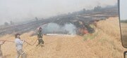 مهار دو حادثه آتش‌سوزی در اراضی کشاورزی شهرستان مهران