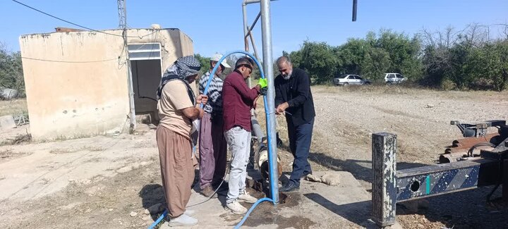 رفع مشکل افت فشار آب ۴ روستای شهرستان مهران