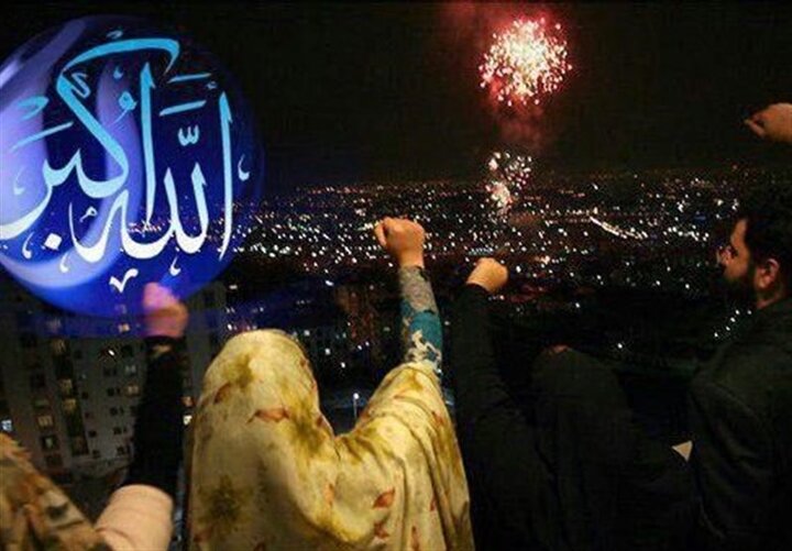 طنین فریاد الله اکبر مردم ایران در میادین در لبیک به رهبر انقلاب