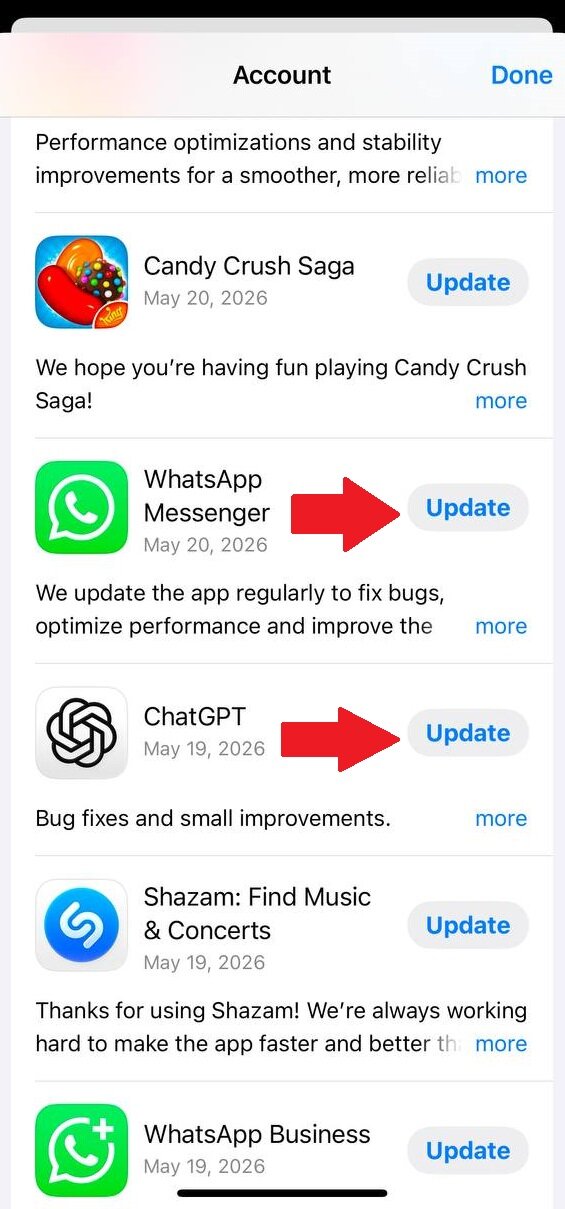 به روز رسانی برنامه های گوشی اندروید و آیفون از گوگل پلی google play ، اپ استور و بازار