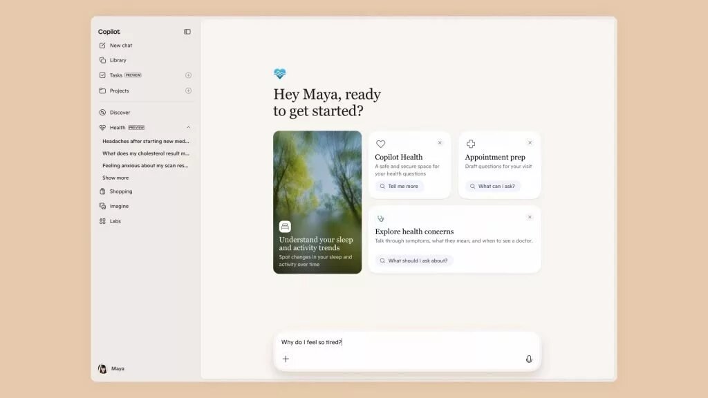 هوش مصنوعی Copilot Health برای ارزیابی تخصصی وضعیت سلامت معرفی شد