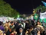 مهمانی کیلومتری غدیر در اهواز؛ تجدید بیعت مردم با ولایت و حمایت از حزب‌الله