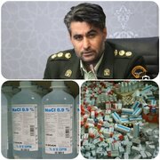 توقیف انبار احتکار اقلام دارویی در محمودآباد