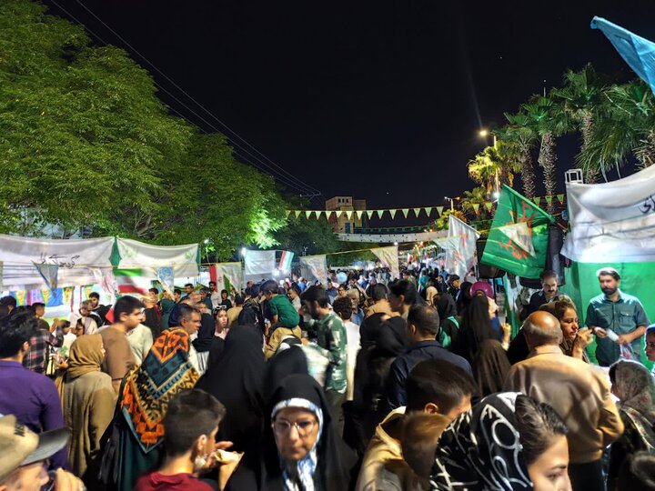 حال و هوای گذر غدیر در میدان آیینی کوثر کرمان