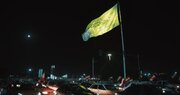 فیلم| اهتزاز بیرق علوی بر فراز شهر یزد