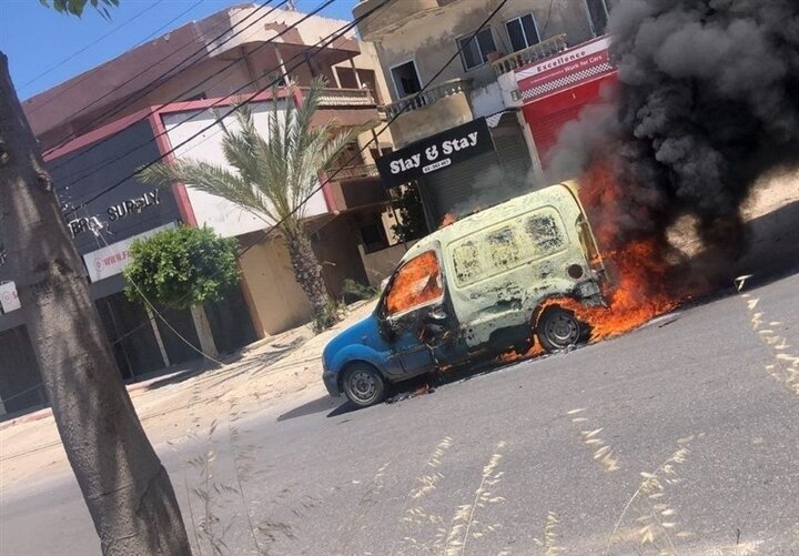 حمله پهپادی اسرائیل به ۲ خودرو در النبطیه در جنوب لبنان