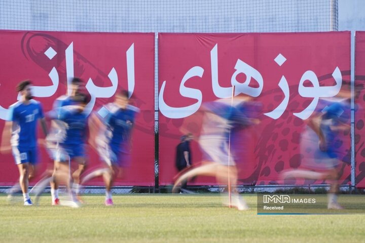 نخستین تمرین تیم ملی فوتبال در مکزیک