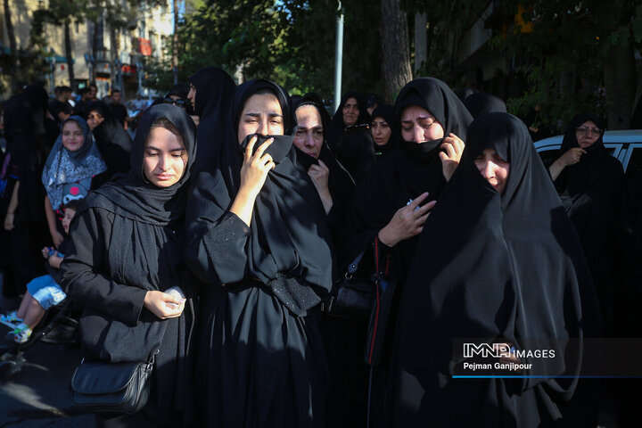 مراسم تشییع شهیدان «مصطفی امینی» و «عبدالحسین شیخ‌کوپائی»
